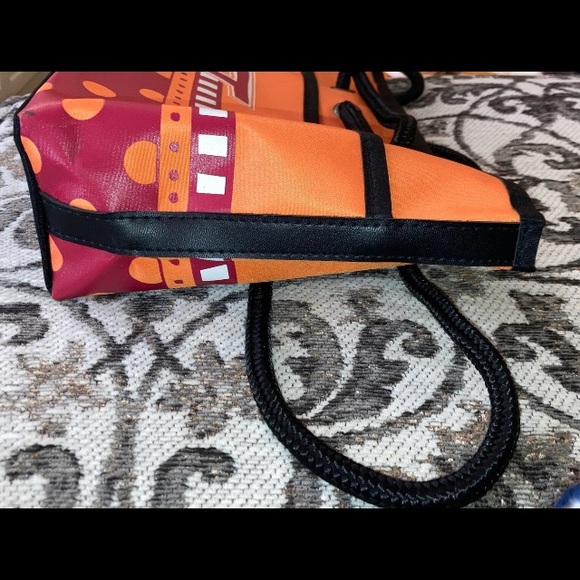 Virginia Tech Hokies VT Handbag Tote Bag Purse Nylon Rope Handle Game Day - Picture 8 of 9